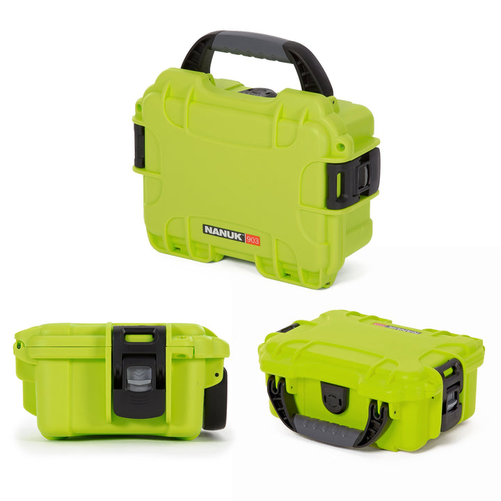 903 Small Waterproof Hard Case with Foam Insert 9.1 x 6.8 x 3.8 - Lime (903-1002)