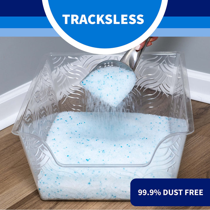 Tracksless Unscented Non-Clumping Crystal Cat Litter with Odorbond, 20 Pounds