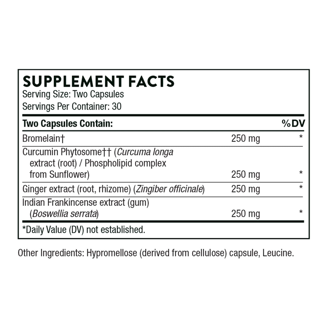 Phytoprofen - Botanical Blend of Ginger, Boswellia, and Curcumin - Supports Healthy Cytokine Balance and Healing After Injury or Surgery* - Gluten-Free, Soy-Free, Dairy-Free - 60 Capsules
