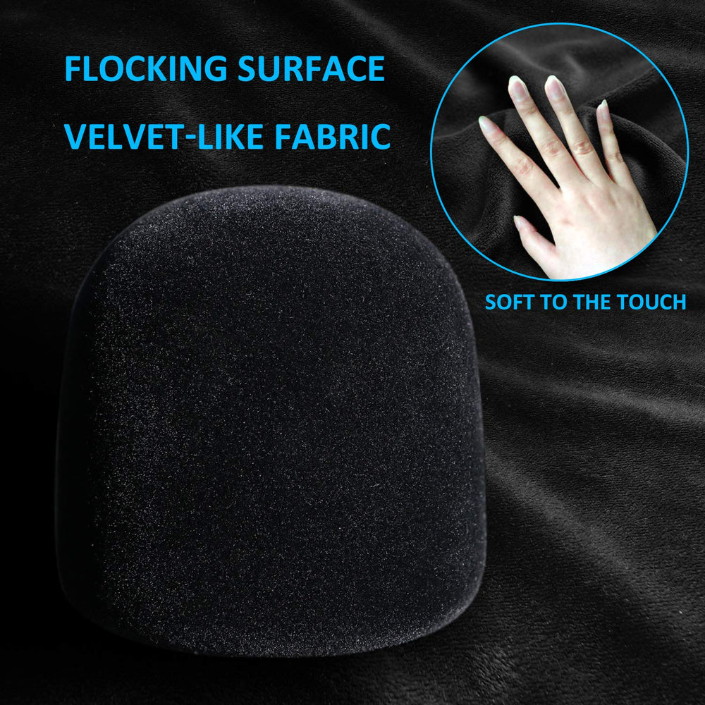 Pop Filter for Blue Yeti X Mic - Foam Microphone Windscreen Cover with Velvet-like Fabric Covering to Reduce Mic Noises