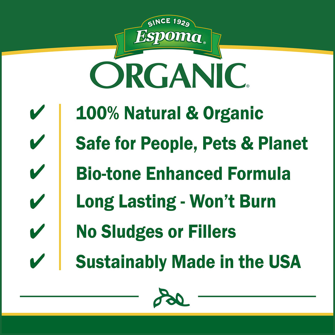 Organic Iron-Tone 3-0-3 Organic Fertilizer and Plant Food to Help Correct Iron Deficiency (Chlorosis). 5 lb. Bag. Turns Yellow to Green, Non Staining Iron