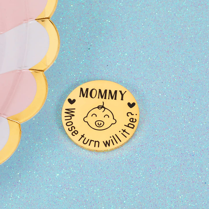 Valentines Gifts for New Baby Christmas Gifts for Teens Kids Shower Gift New Parents Decision Coin Gift for Mom Dad First Time Mommy Daddy to Be Newborn Baby Gift Pregnancy Birthday Gift for Women Men
