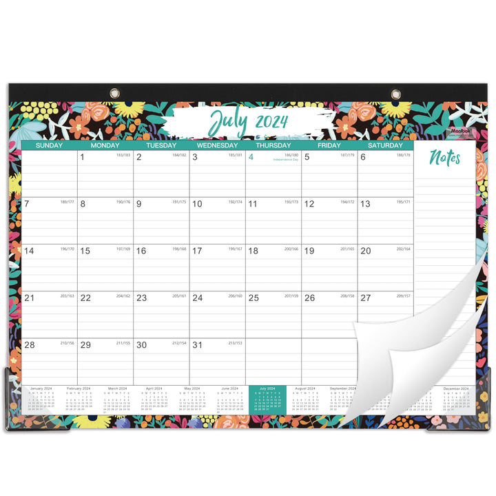 2025 Desk Calendar - 12 Months Large Desk/Wall Calendar, 17 x 12, Jan. 2025 - Dec. 2025, Large Desk Calendar 2025 with 2 Corner Protectors