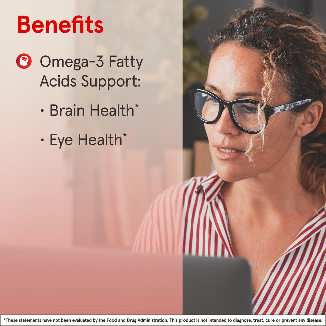 MaxDHA - 180 Softgels - High Purity Fish Oil - Supplement Supports Brain & Eye Health - Concentrated in Omega-3 Fatty Acids & Enriched in DHA - 90 Servings