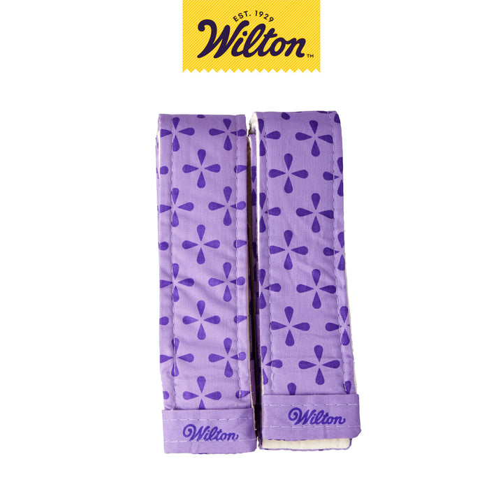 Bake-Even Cake Strips for Evenly Baked Cakes, 2-Piece Set, Purple, Fabric