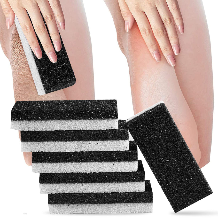 2 in 1 Pumice Stone for Feet,6 Pack Foot Scrubber & Callus Remover, Stone Scrubber for Hard Skin,Foot Pumice,Dead Skin Remover for Feet, Heels, Hands and Body