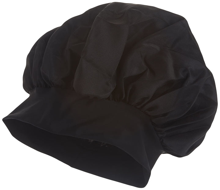 Satin Wide Edge Bonnet Black