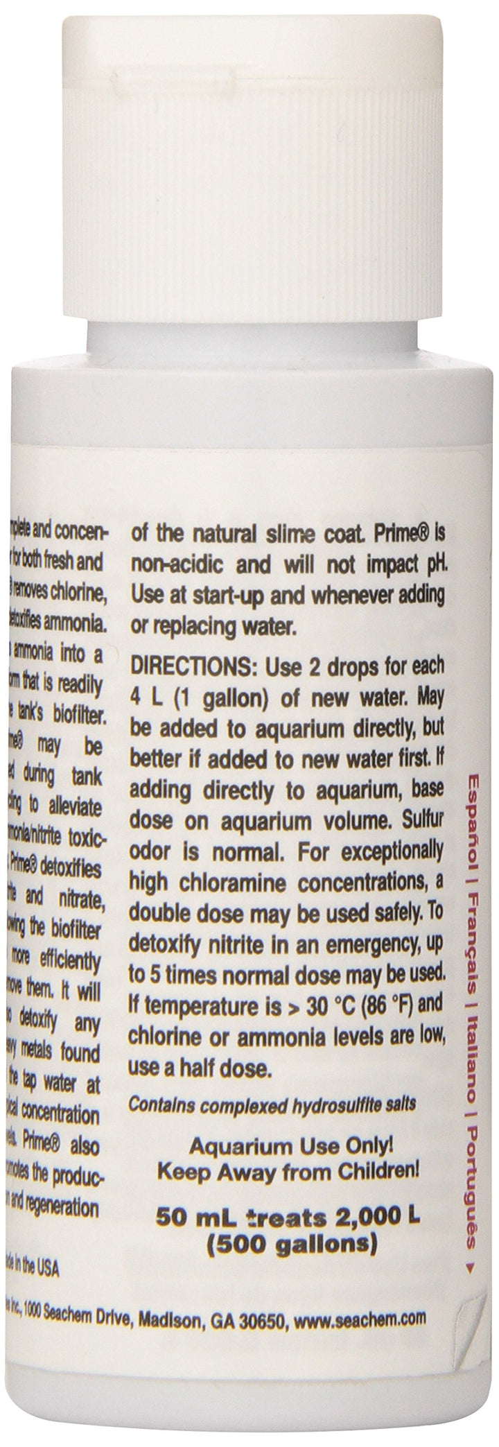 Prime Fresh and Saltwater Conditioner - Chemical Remover and Detoxifier 50 ml
