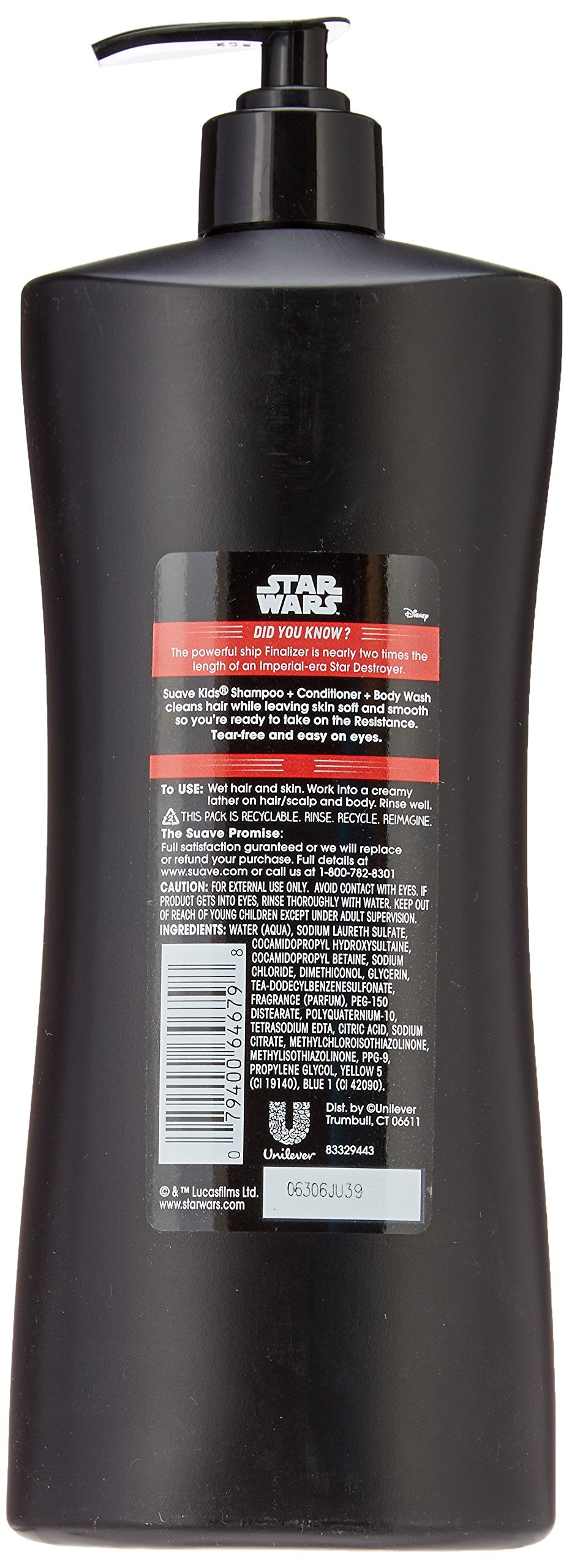 Kids 3 In 1: Shampoo + Conditioner+ Body Wash Star Wars Kylo Ren Hyperspace Apple, 28 Ounce