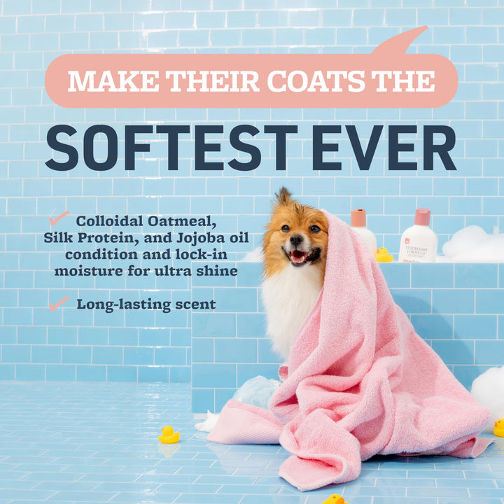 Smart Coat Complex Ultra Oatmeal Moisturizing Conditioner for Dogs, 17 Fl oz – with Colloidal Oatmeal & Jojoba – Leaves Coat Soft, Shiny, Hydrated, Strong, with Long-Lasting Scent