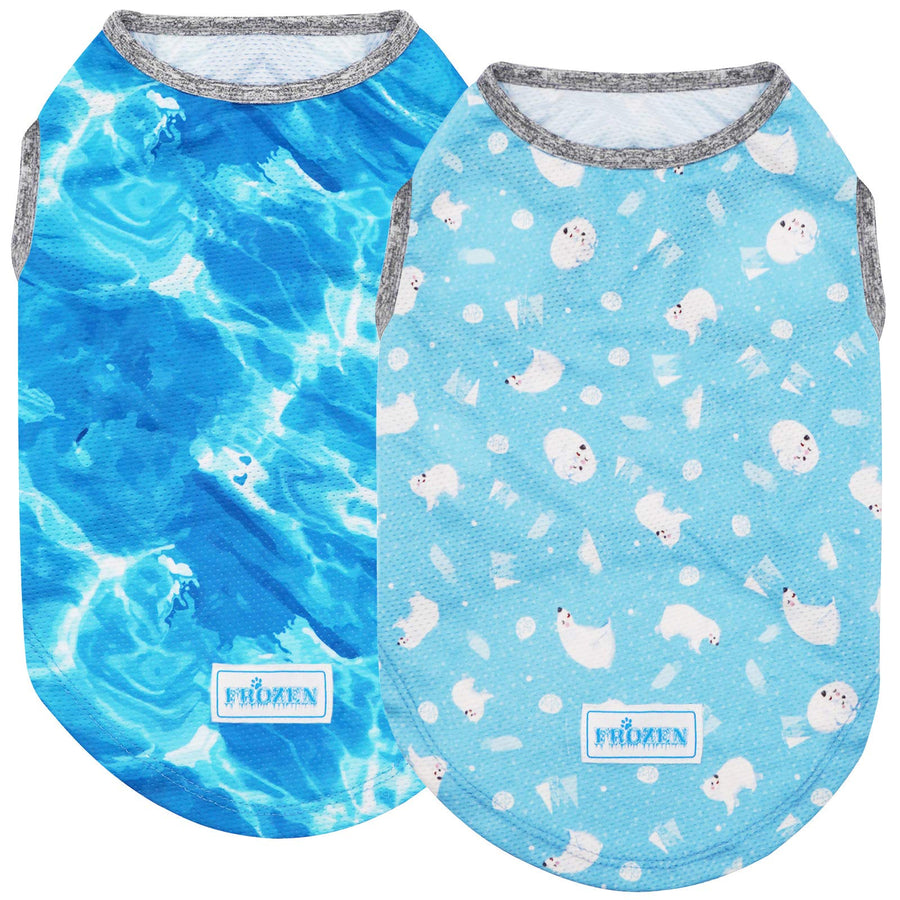 2 Pack Dog Cooling Shirts Breathable Instant Cooling Dogs Vest Lightweight for Summer Dog Clothes X-Large (18-24lbs)