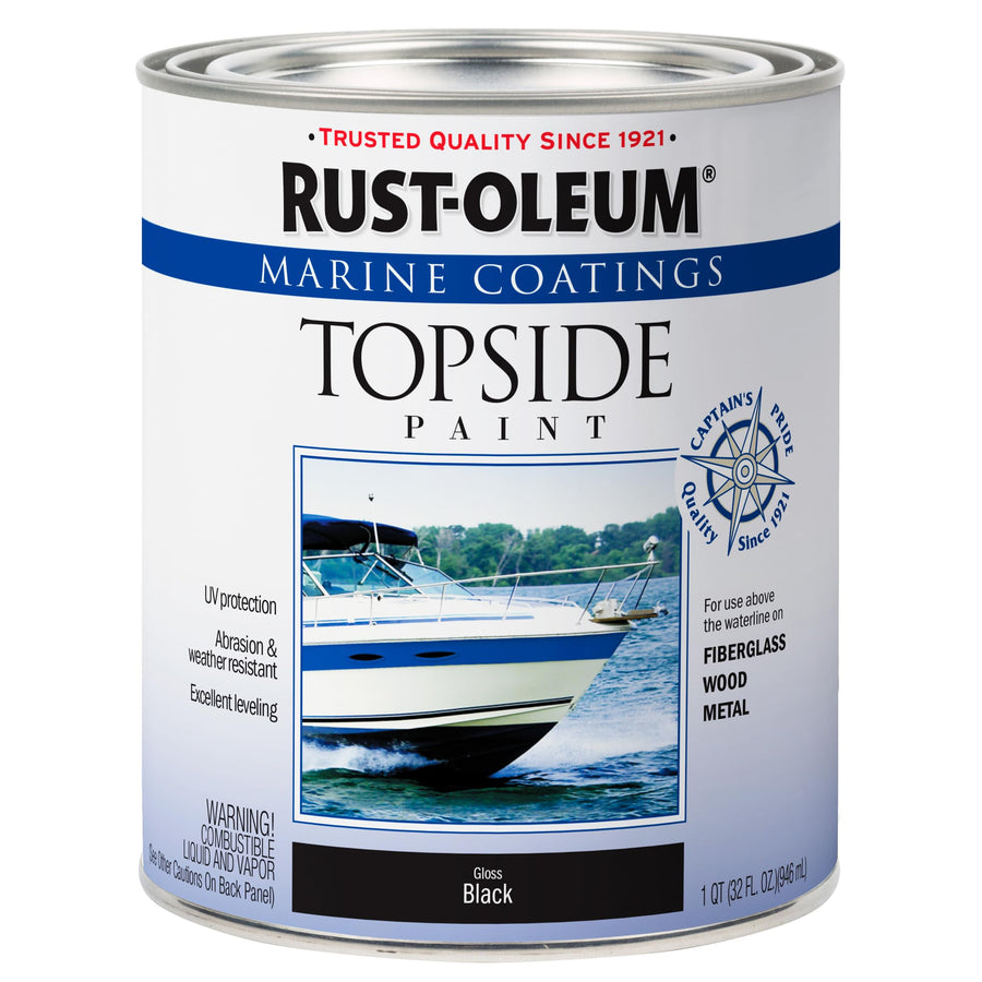 , Black, 207006 Marine Topside Paint, 1-Quart, 32 Fl Oz (Pack of 1)
