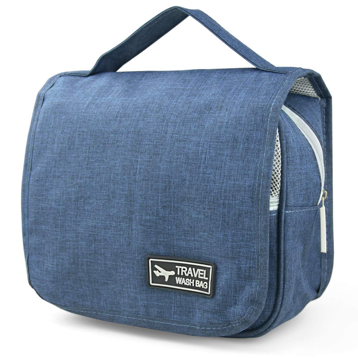 Travel Toiletry Bag,Portable Hanging Wash Bag,Makeup Bathroom Organizer (Navy Blue)