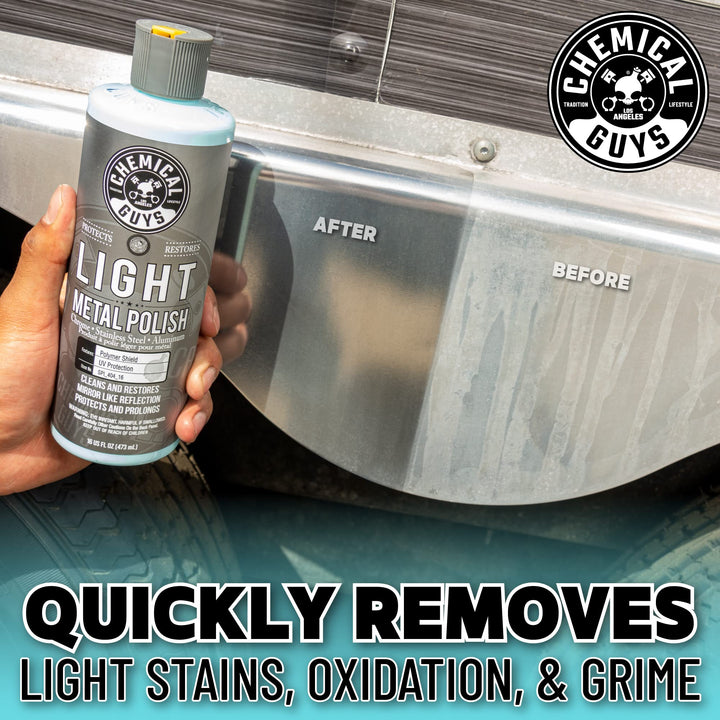 SPI_404_16 Light Metal Polish (Works on Chrome, Stainless Steel, Aluminum & More), 16 fl oz
