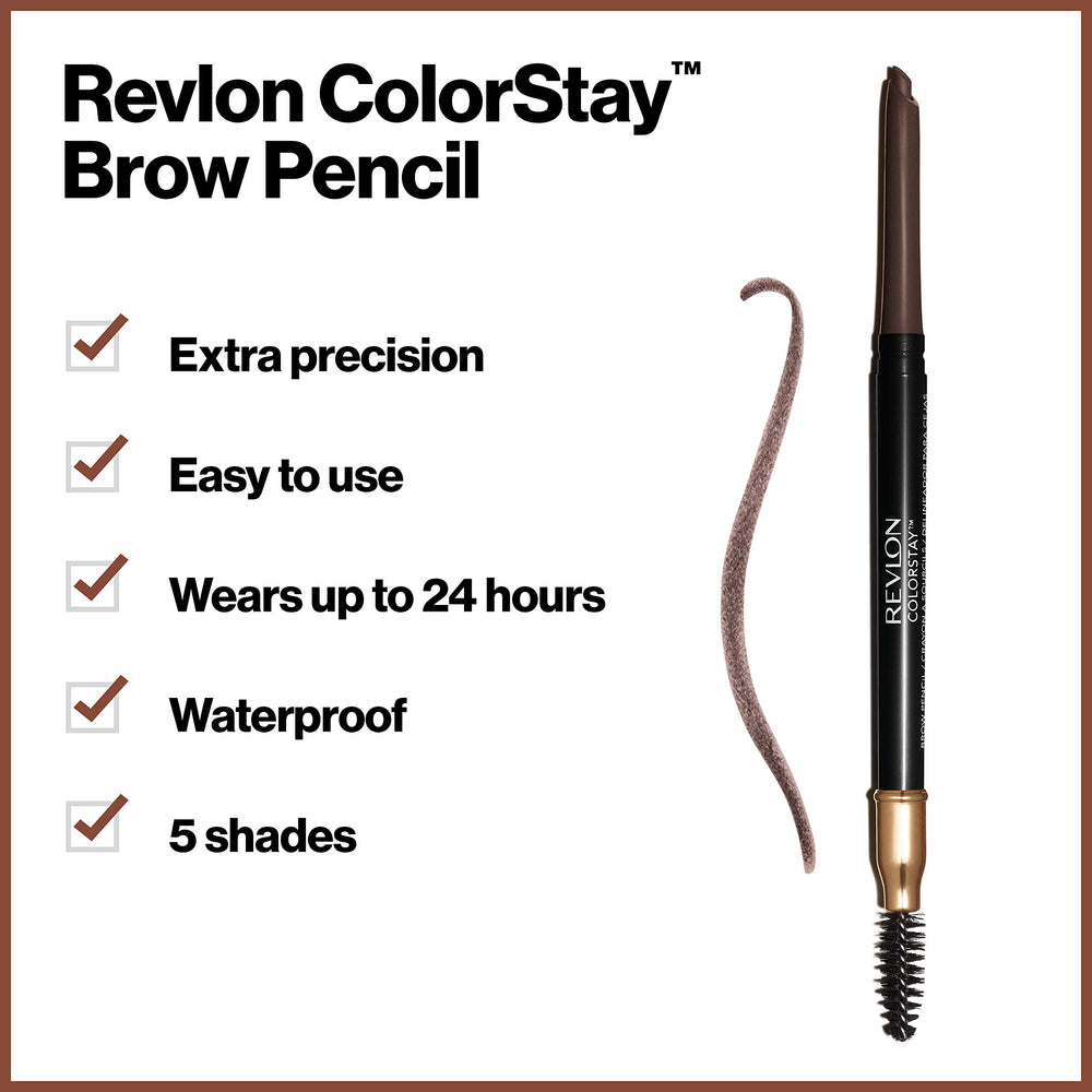 Revlon ColorStay Brow Pencil, Dark Brown