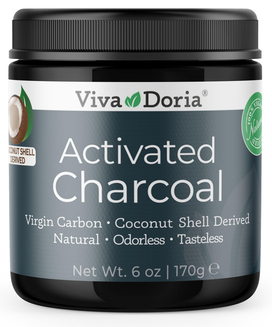 Virgin Activated Charcoal Powder, Coconut Shell Derived, Food Grade, 6 Oz