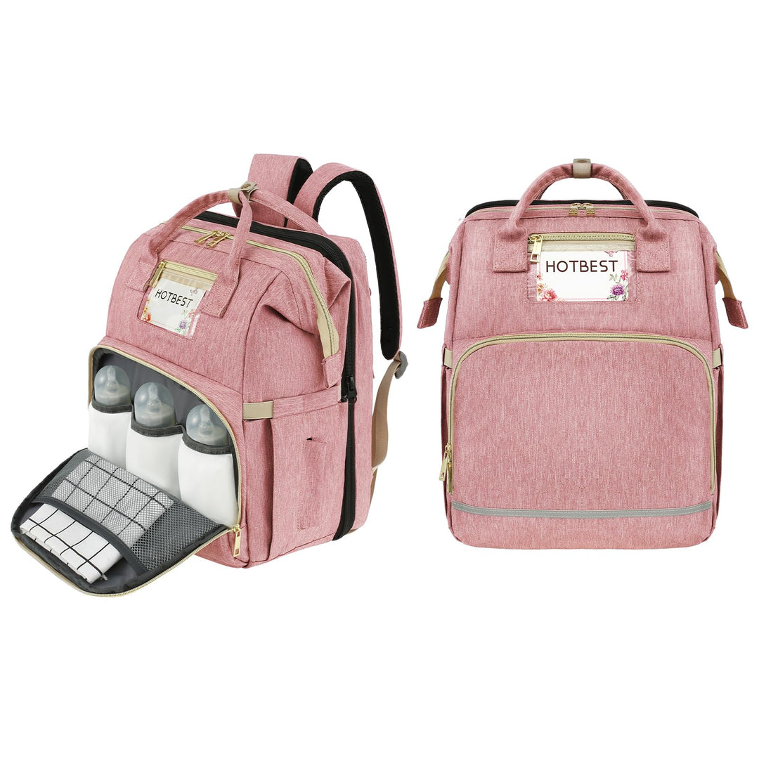 Diaper Bag Backpack, Pink, Large