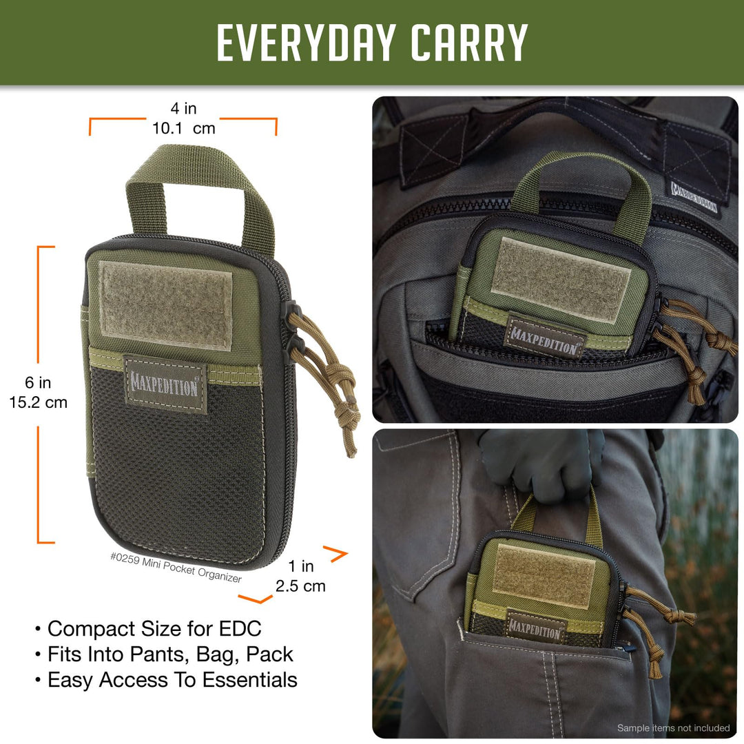 Mini Pocket Organizer (OD Green)