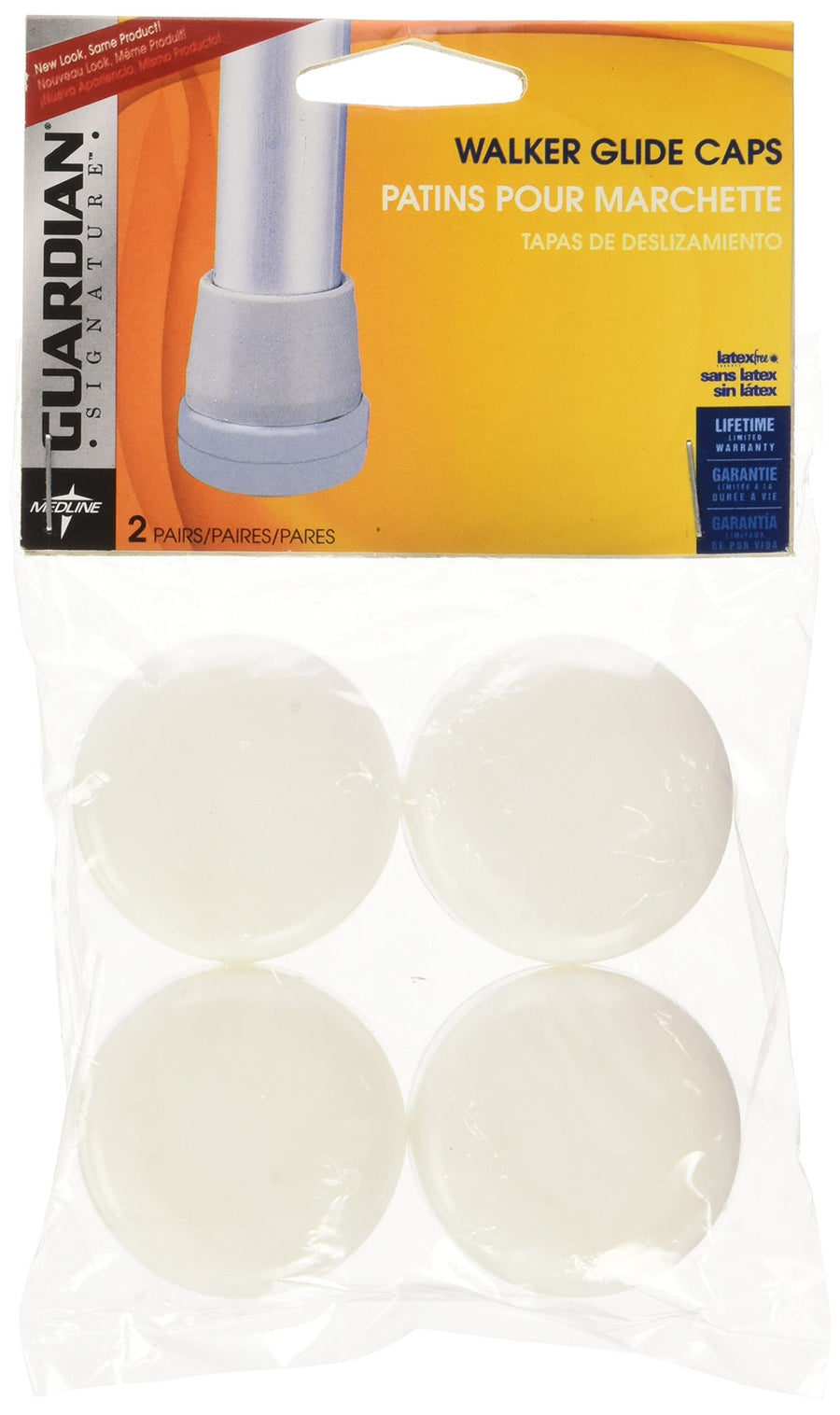 G07904 Walker Glide Caps (Pack of 6)