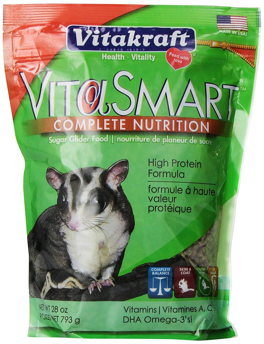 Vita Smart Sugar Glider Food - High-Protein Blend - Nutrient-Fortified With Essential Vitamins and Minerals 28 Fl Oz (Pack of 1)
