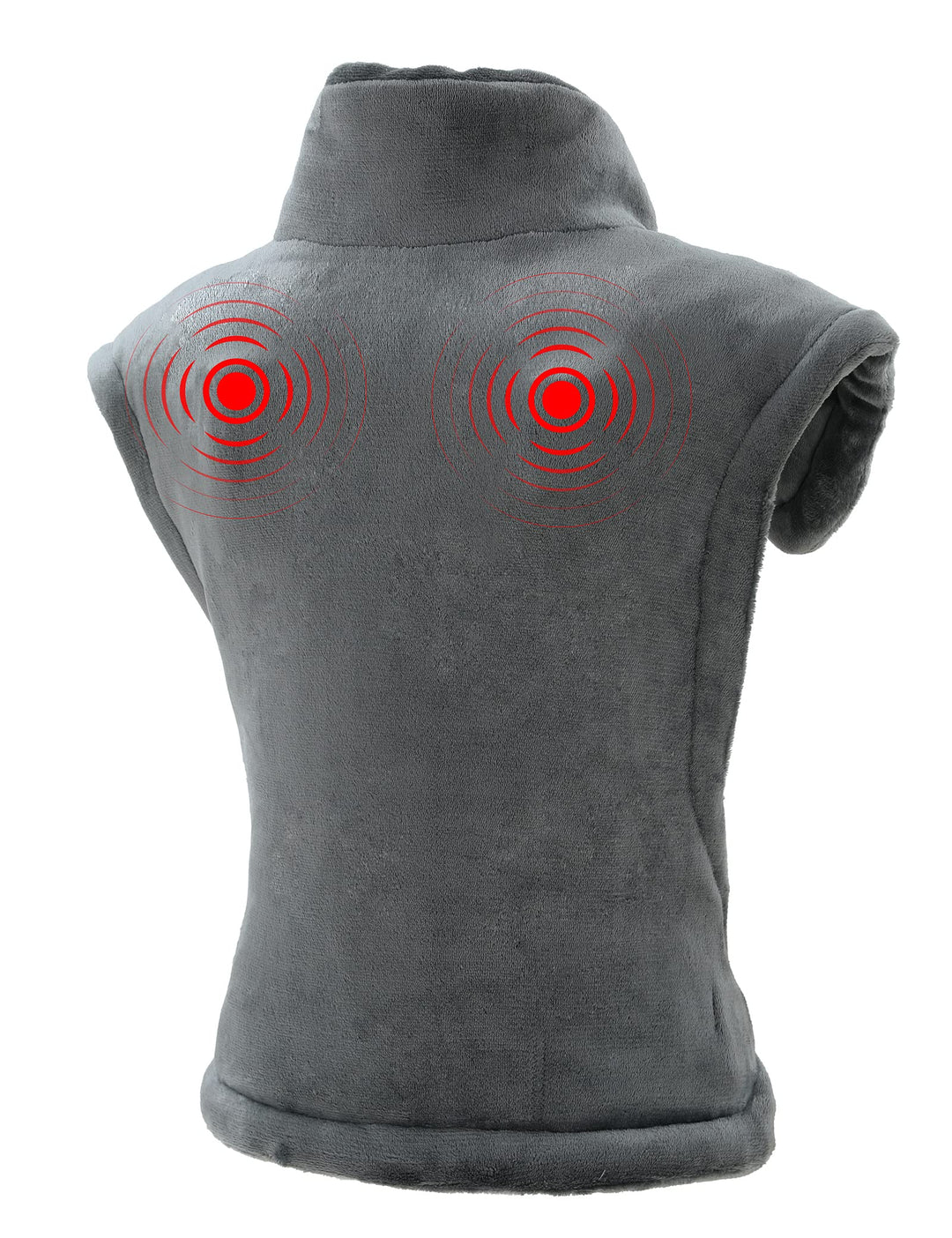 Heating Pad for Back Pain Relief, EVAJOY 24 x 29.5 Large Size Electric Heating Pad for Neck, Back, Shoulders with 3 Heat Levels, 6 Massage Settings, 2H Auto Shut-Off, Gray (AMZEJ-BD033G01)