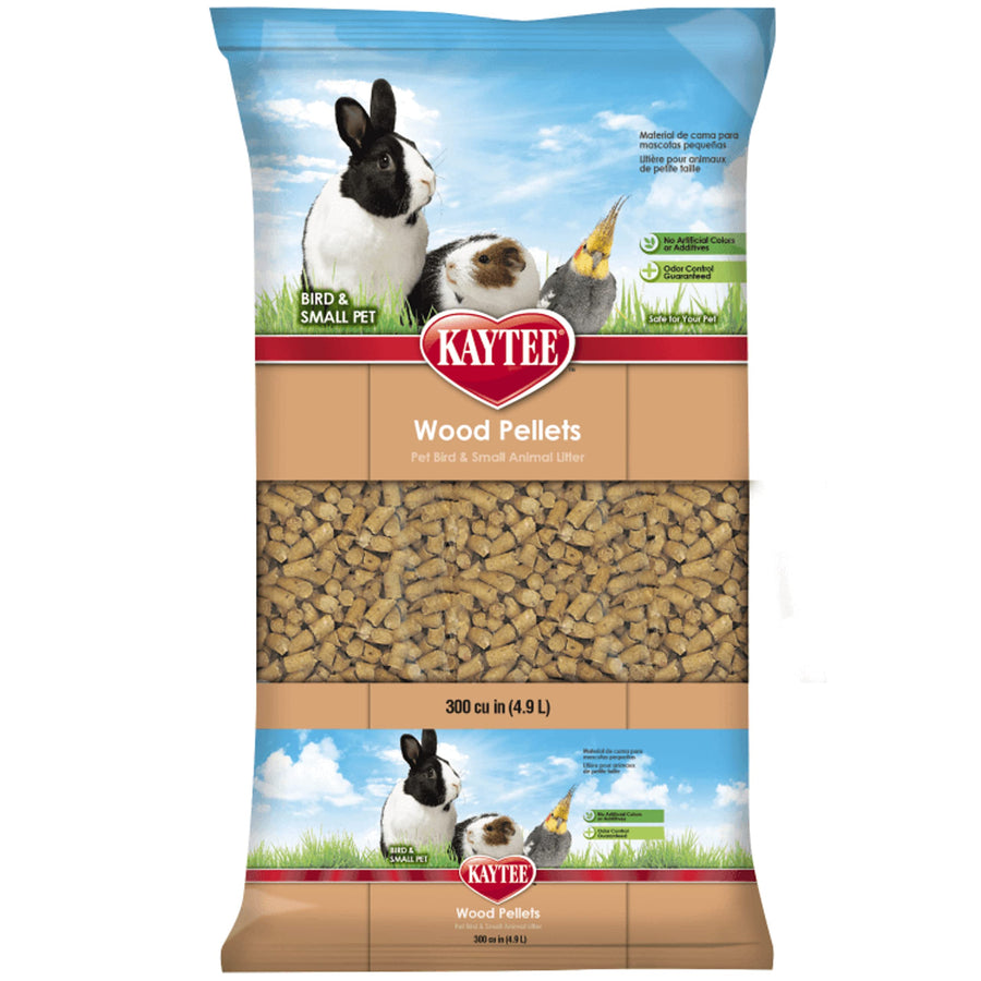 Wood Pellets Pet Bird & Small Animal Litter for Ferrets, Guinea Pigs, Rats, Chinchillas, Hamsters, Gerbils, Rabbits, Mice, Hedgehogs and Dwarf Hamsters, 4.9 Liter, 8 Pound Bag