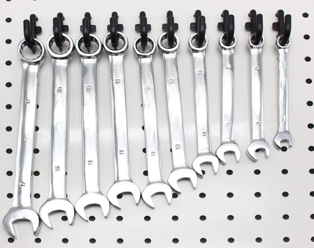 Pegboard Hooks 100-packs J Shape Peg Hooks Black Peg Hook Assortment (100)