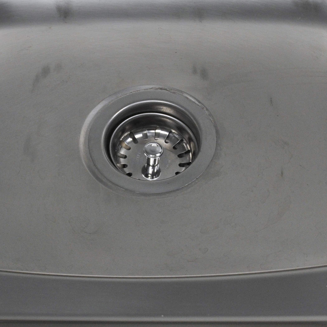 DANCO Kitchen Sink Basket Strainer Splash Guard with Stationary Post, Stainless Steel, 1-Pack (88275)