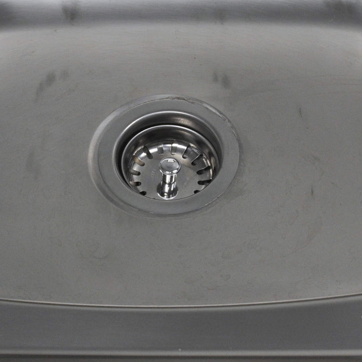 DANCO Kitchen Sink Basket Strainer Splash Guard with Stationary Post, Stainless Steel, 1-Pack (88275)