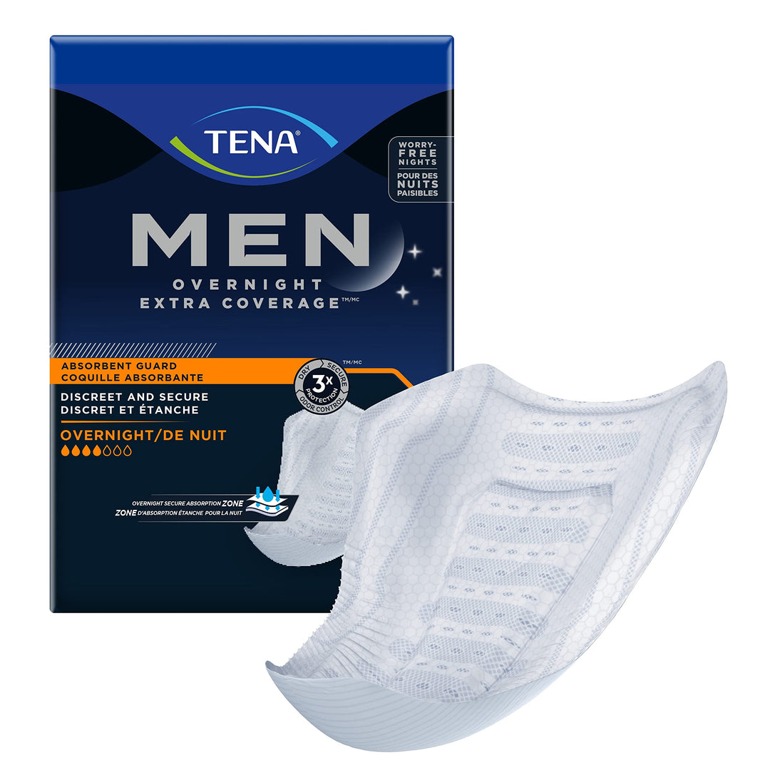 Tena Incontinence Guards for Men, Overnight Absorbency, 96 ct
