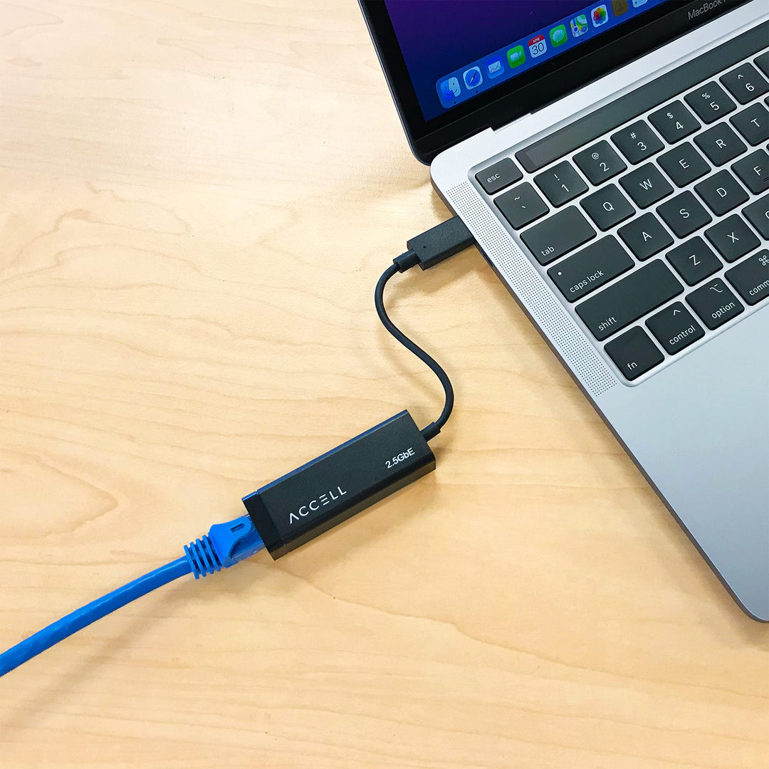 USB-C to 2.5G Ethernet Adapter - USB Type C to RJ45 2.5Gbps high Speed LAN Converter, Compatible with Microsoft Office, MacBook, Thunderbolt 3, USB 3. 0 (U187B-007B-2)
