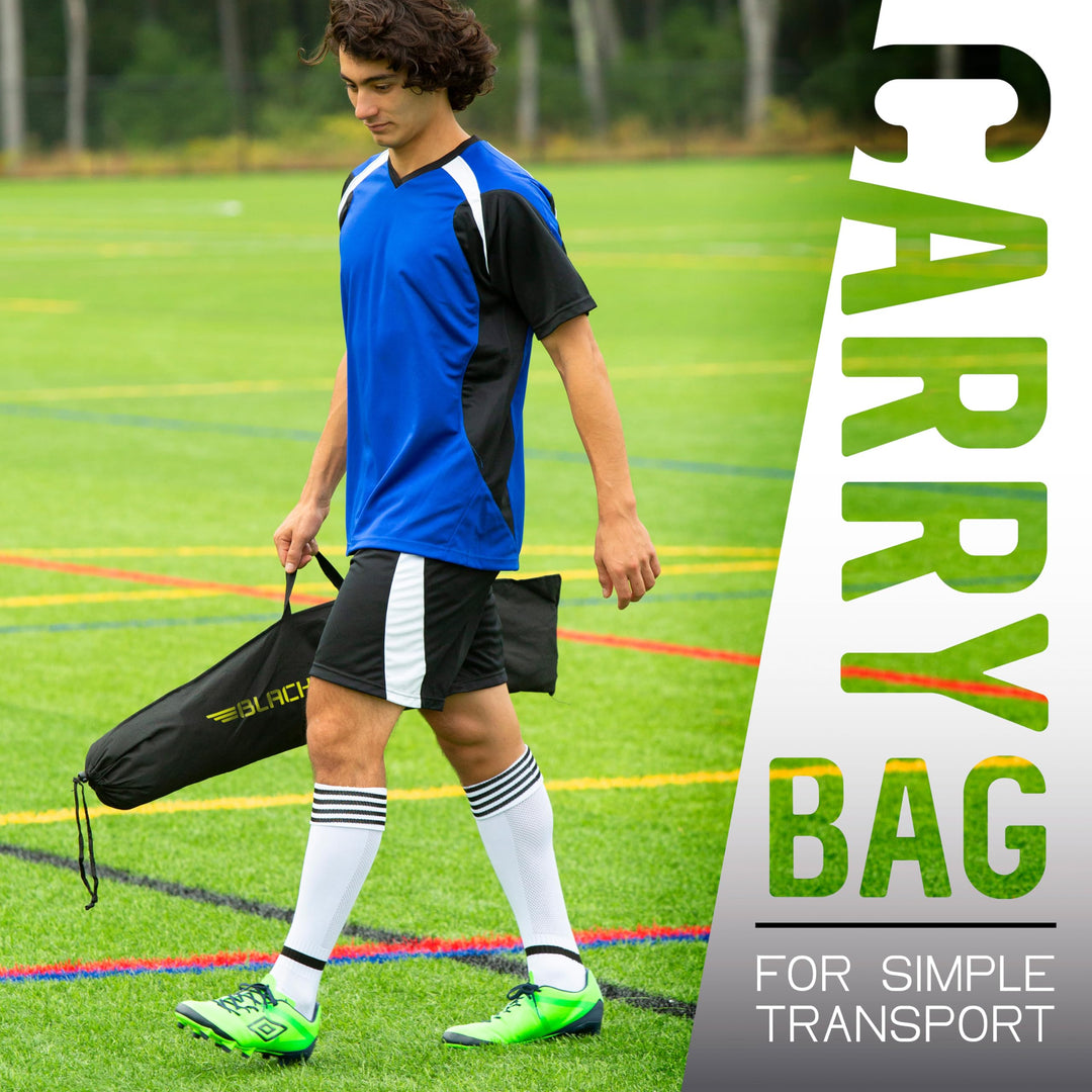 Blackhawk Backyard Soccer Goal - Portable Kids Soccer Net - Pop Up Folding Indoor + Outdoor Goals - 6'6 x 3'3' - Optic Yellow