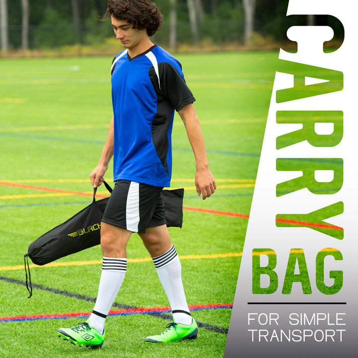 Blackhawk Backyard Soccer Goal - Portable Kids Soccer Net - Pop Up Folding Indoor + Outdoor Goals - 6'6 x 3'3' - Optic Yellow