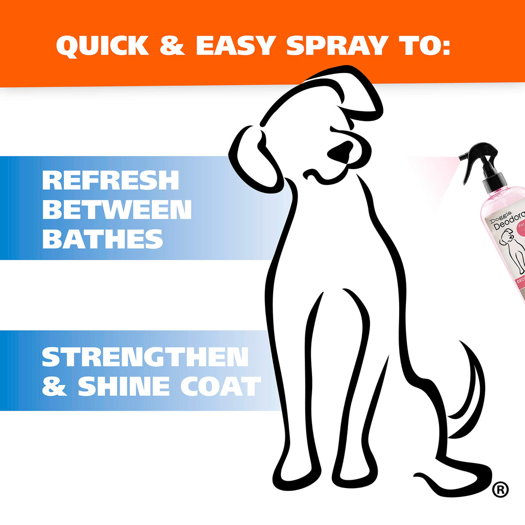 USA Cornflower Aloe Pet Deodorant Spray for All Dogs & Cats – Clean Fresh Smell Refreshes & Deodorizes – 8 oz - Model 820009A
