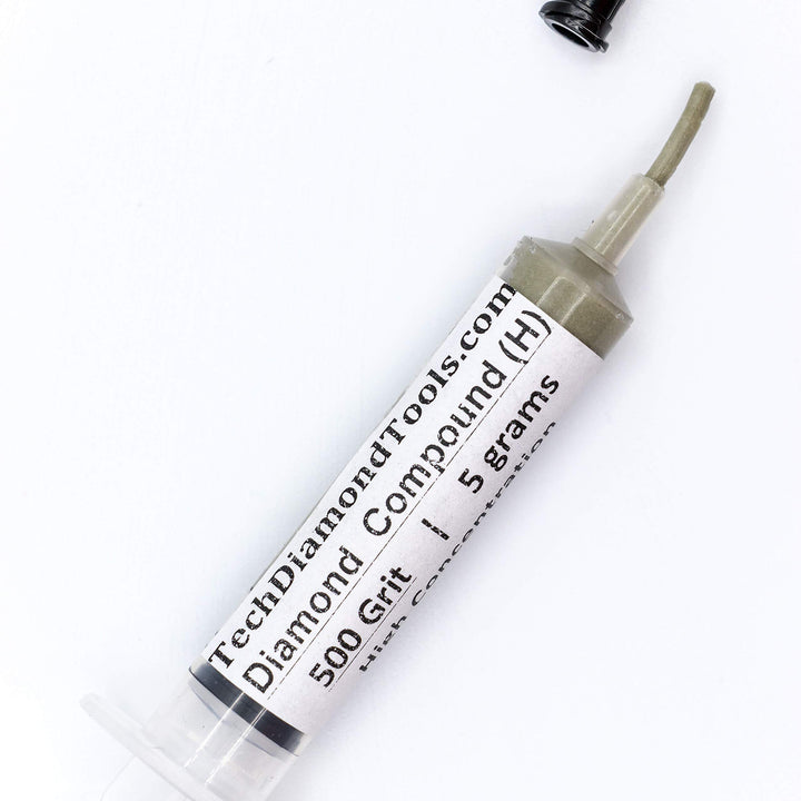 Diamond Lapping Paste Polishing Compound USA Made 500 Grit 36-54 Microns Lapping Compound for Rock Glass Metal Jewelry Resin Marble with High Concentration Diamond Powder