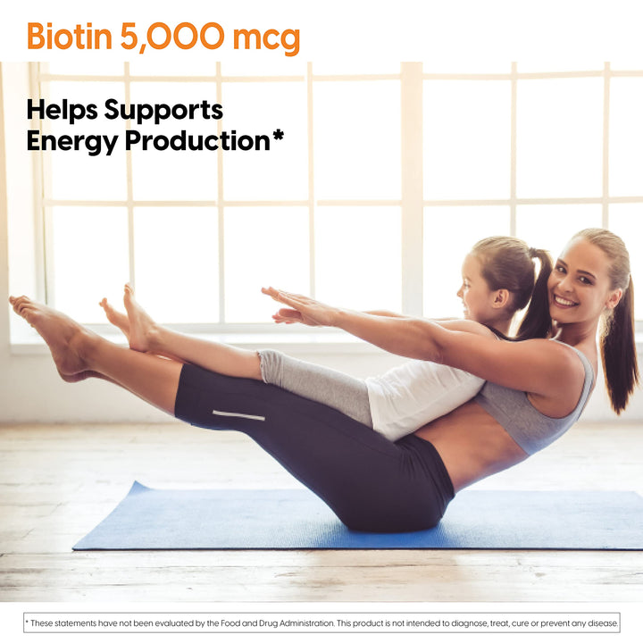 Doctor's Best Biotin Supports Hair, Skin, Nails, Boost Energy, Nervous System, Non-GMO, Vegan, Gluten Free, 120 Count