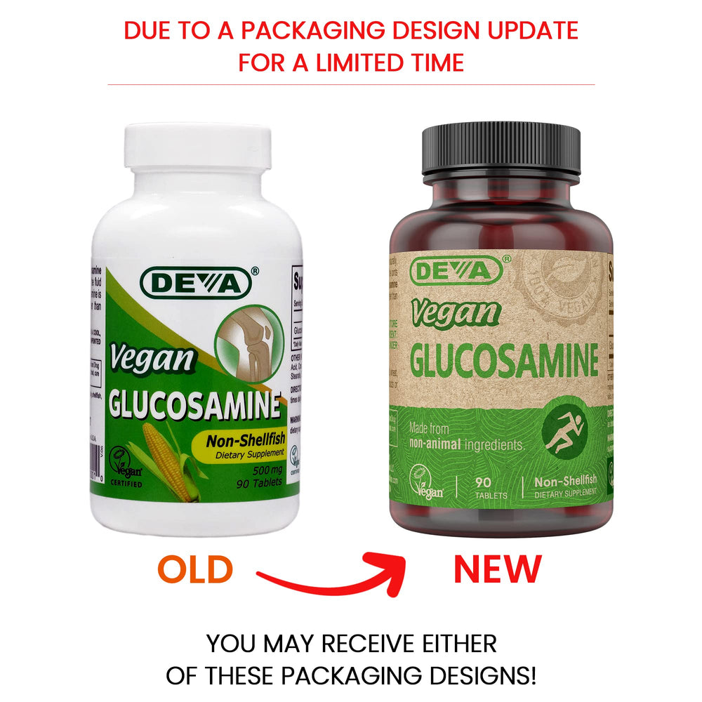 Vegan Vitamins Glucosamine Tablets, 90-Count Bottle