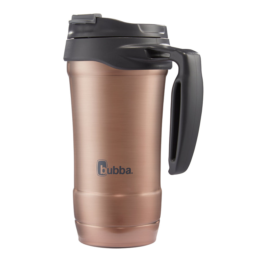 Hero Stainless Steel Travel Mug with Handle, 18 oz., Rose Gold