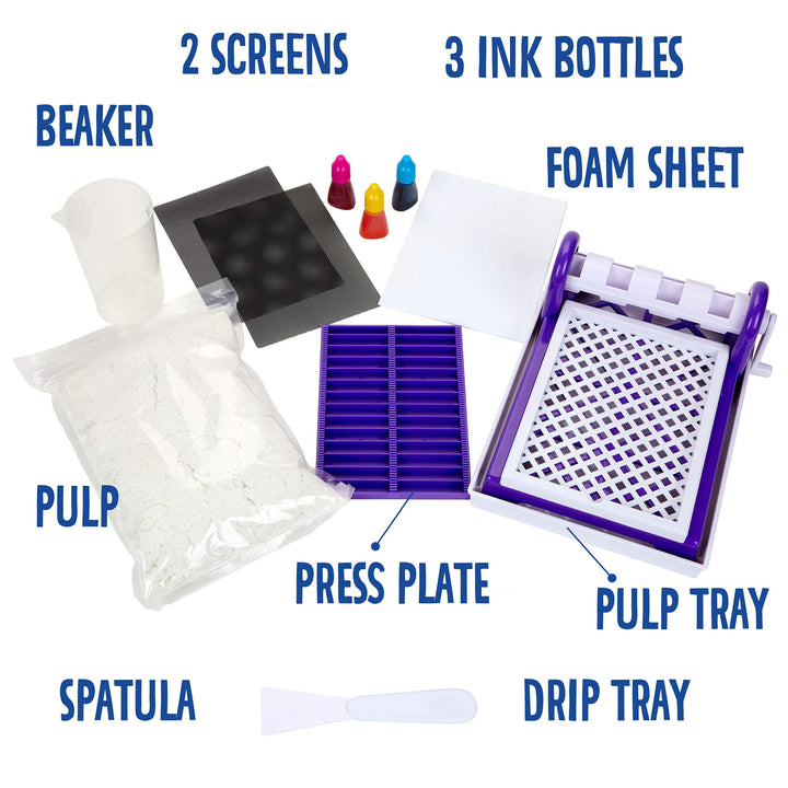 Paper Maker, Paper Making DIY Craft Kit, Gift for Kids, 7, 8, 9, 10