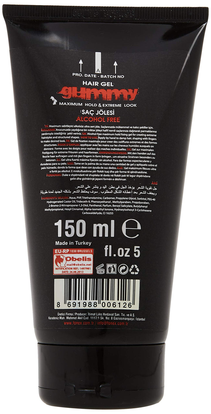 Hair Gel Tube, 5 Fluid Ounce