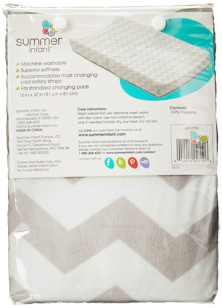Ultra Plush Changing Pad Cover, Chevron