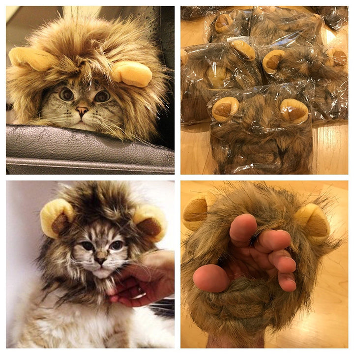 - Lion Mane Costume for Cats