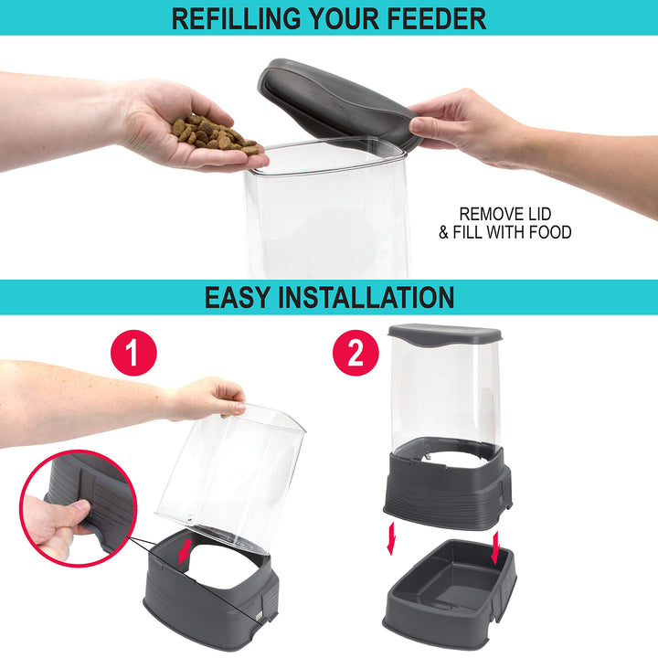 SPORT PET Gravity Feeder and Waterer, Small