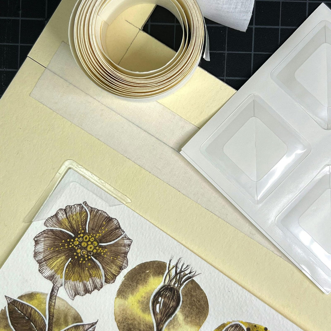 1.25 Slimline Polypropylene Mounting Corners. Pack of 72. Self Adhesive, Pressure Sensitive, Non-Yellowing, Mount Pictures Without it Touching Tape, Scrapbooking, DIY, Displaying Pictures