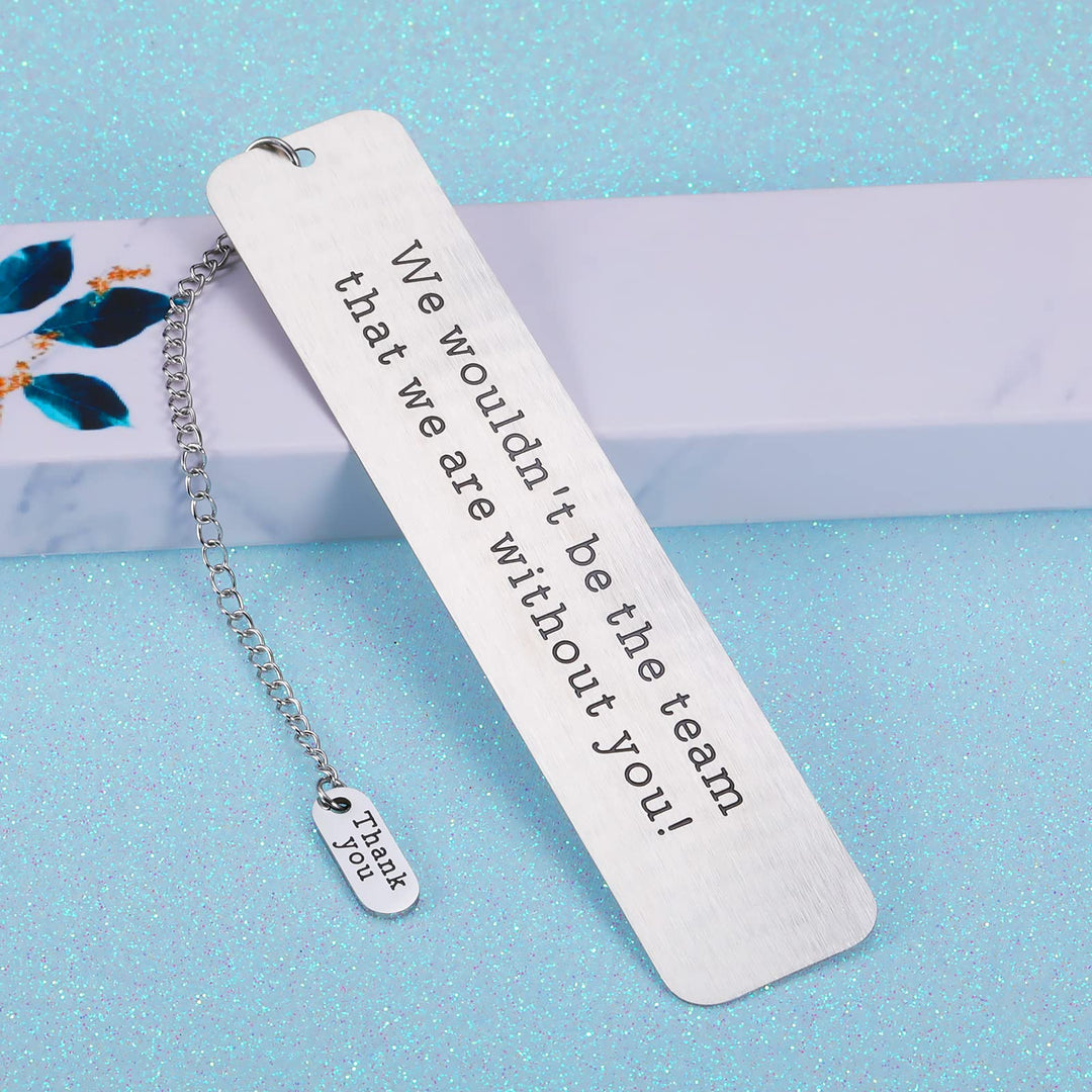 Employee Appreciation Gifts Bookmarks for Boss Manager Mentor Sports Team Gifts for Coach Player BFF Coworker Colleague Farewell Going Away Leaving Retirement Bulk Gift for Women Men Leader Book Lover