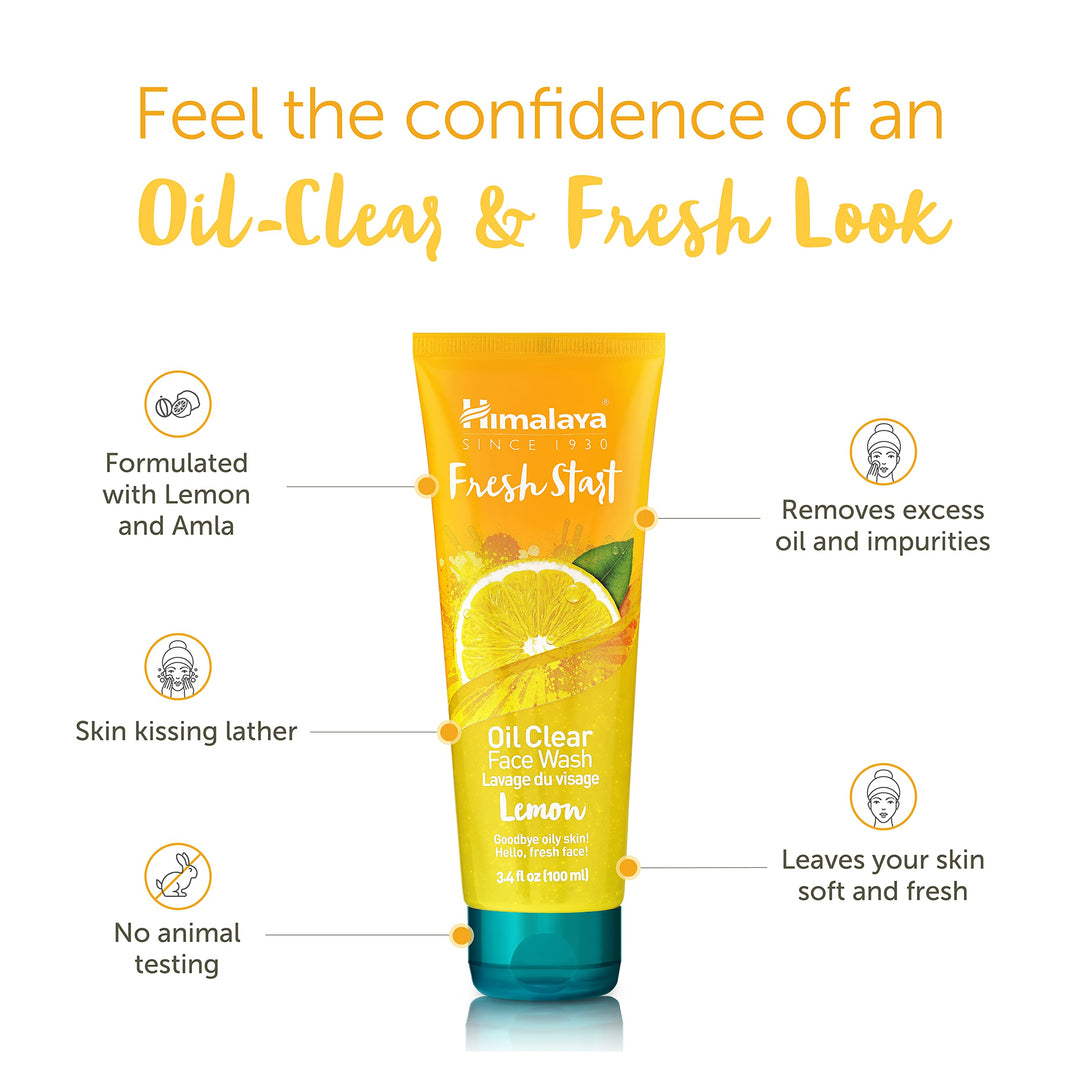 Fresh Start Oil Clear Face Wash, Lemon, 100ml