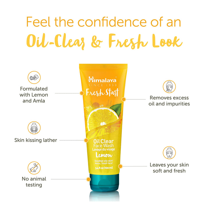 Fresh Start Oil Clear Face Wash, Lemon, 100ml