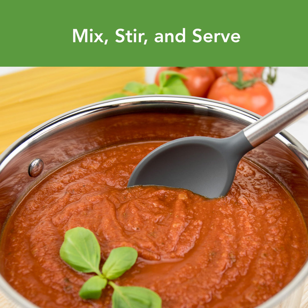 Charcoal Silicone Mixing Spoon, One Size (Pack of 1)
