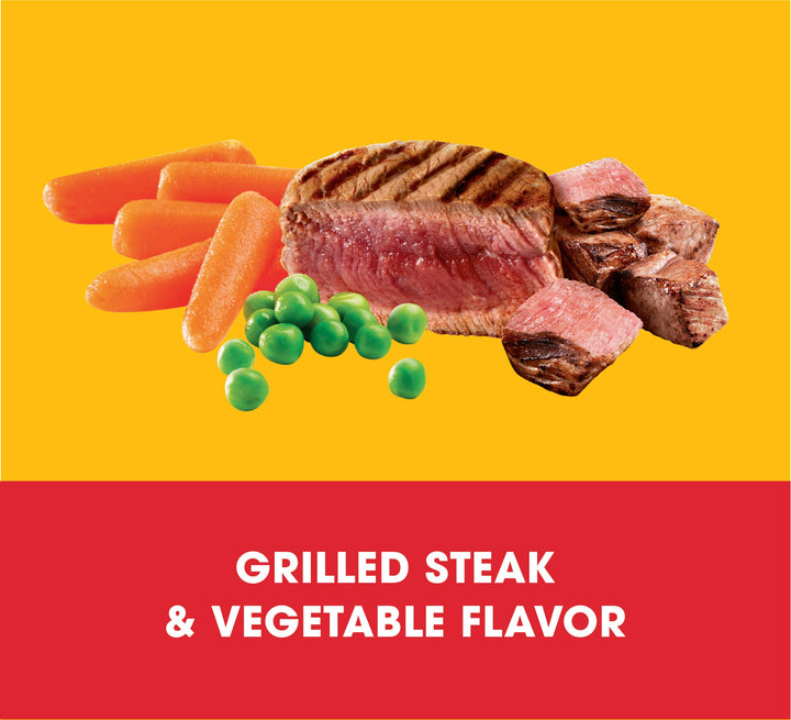 PEDIGREE Small Dog Complete Nutrition Small Breed Adult Dry Dog Food Grilled Steak and Vegetable Flavor Dog Kibble, 15.9 lb. Bag