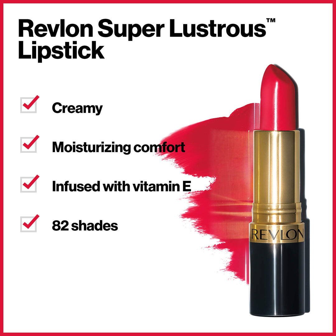 Glossy Super Lustrous Lipstick, Plum Velour, Shine Finish 3.7 G 0.13 Oz